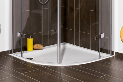 Viertelkreis-Duschwannen