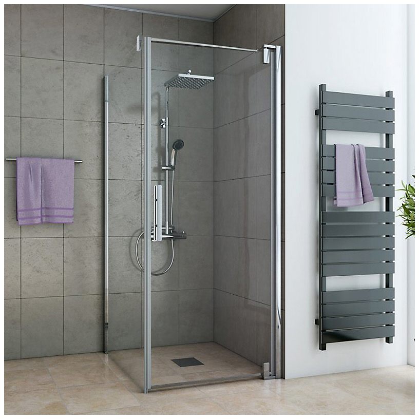 Breuer Europa Design Drehtür für Seitenwand 90 cm, Anschlag rechts