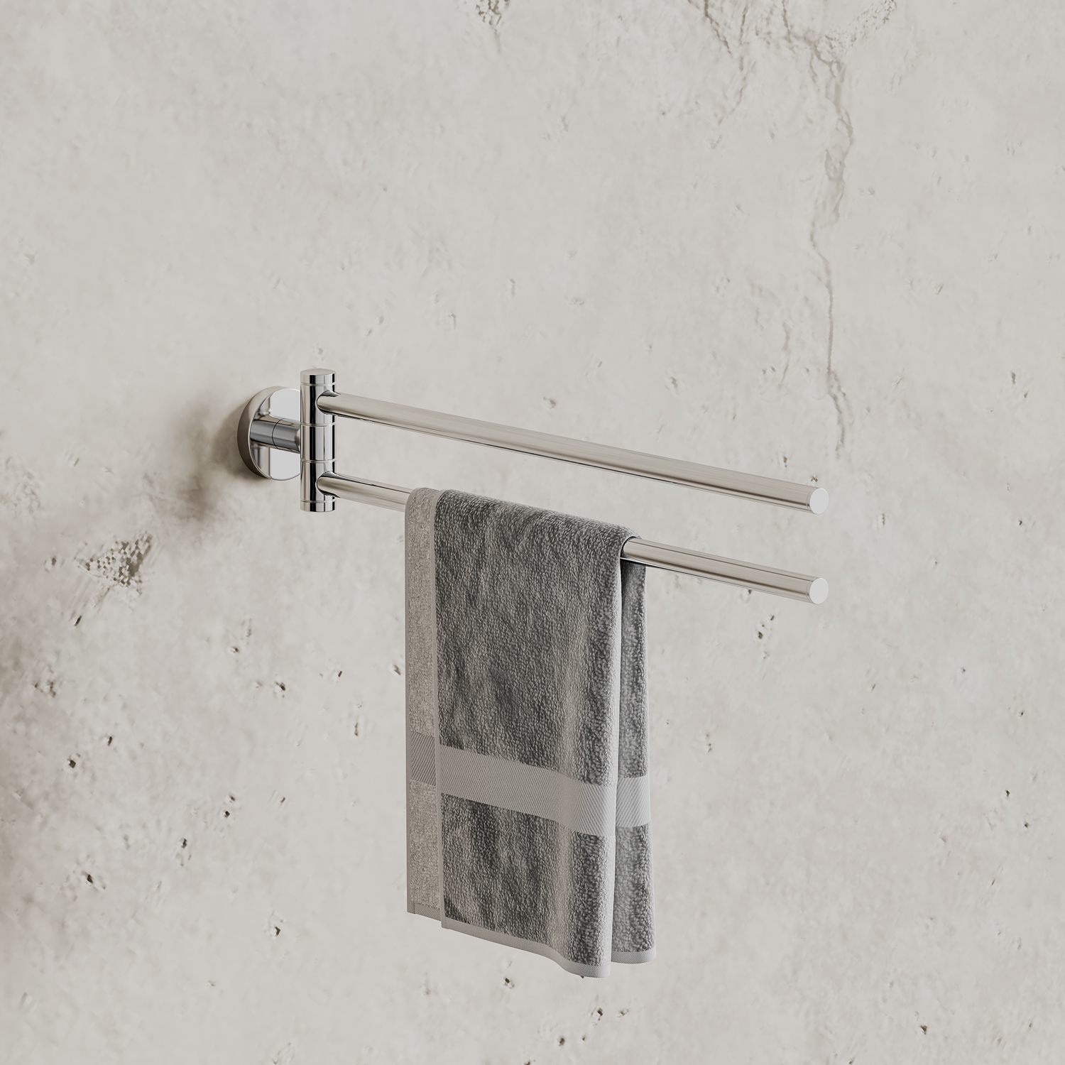 Kronenbach Radia Handtuchhalter 2-armig, schwenkbar