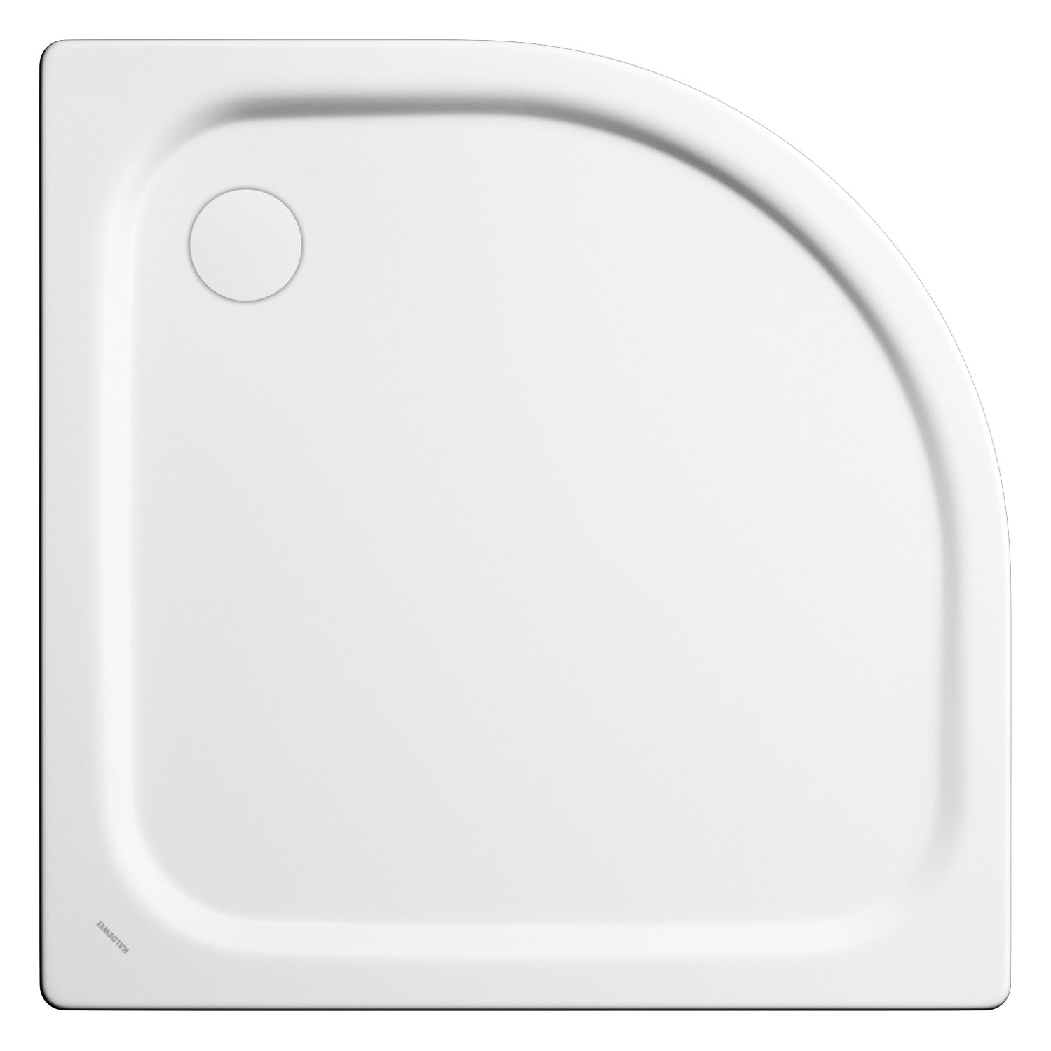 Kaldewei Zirkon 603-2 Viertelkreis-Duschwanne 90 x 80 x 3,5 cm mit Wannenträger