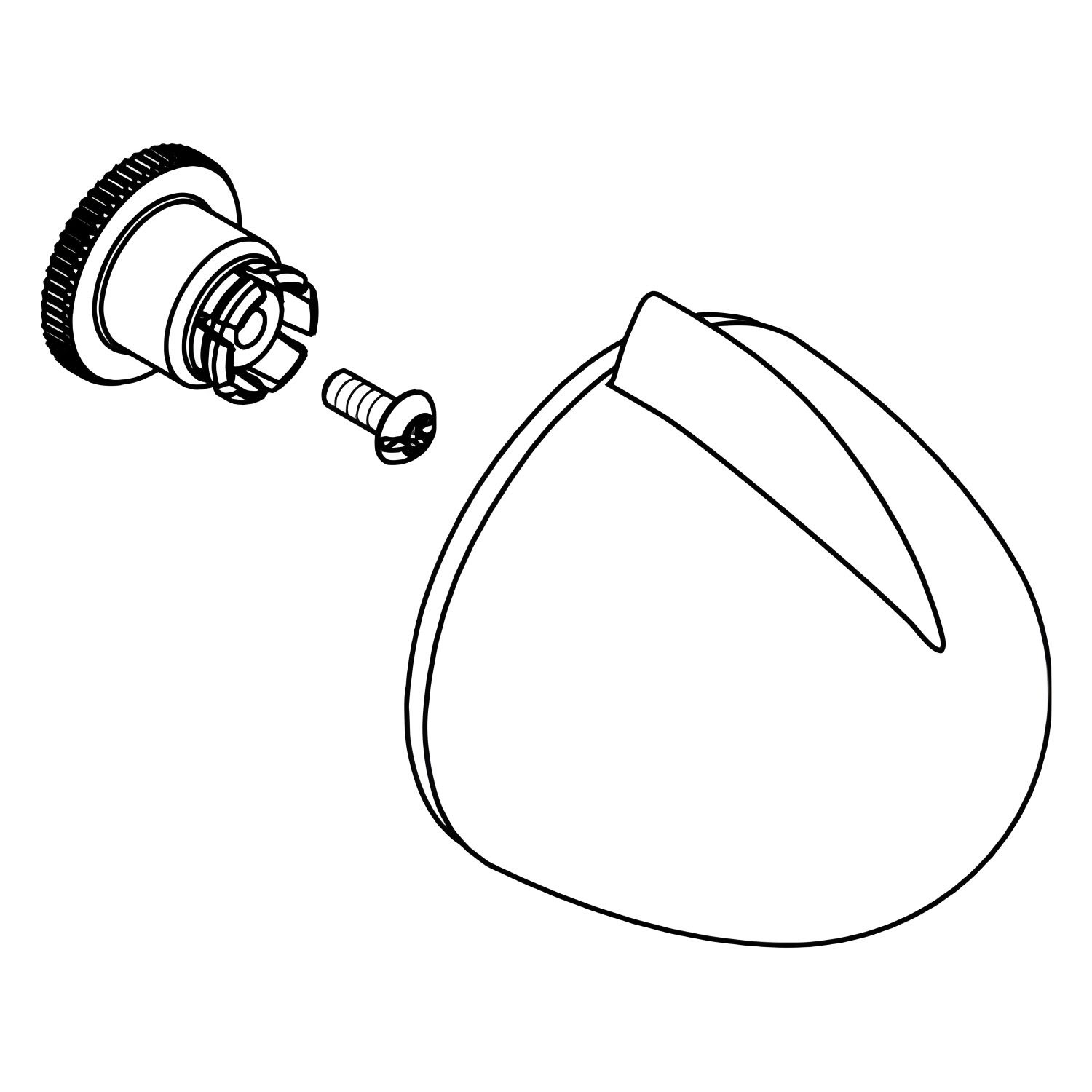 hansgrohe Griff für Quattro Umstellventil UP 15935000 Bj. 10/97 - 12/01