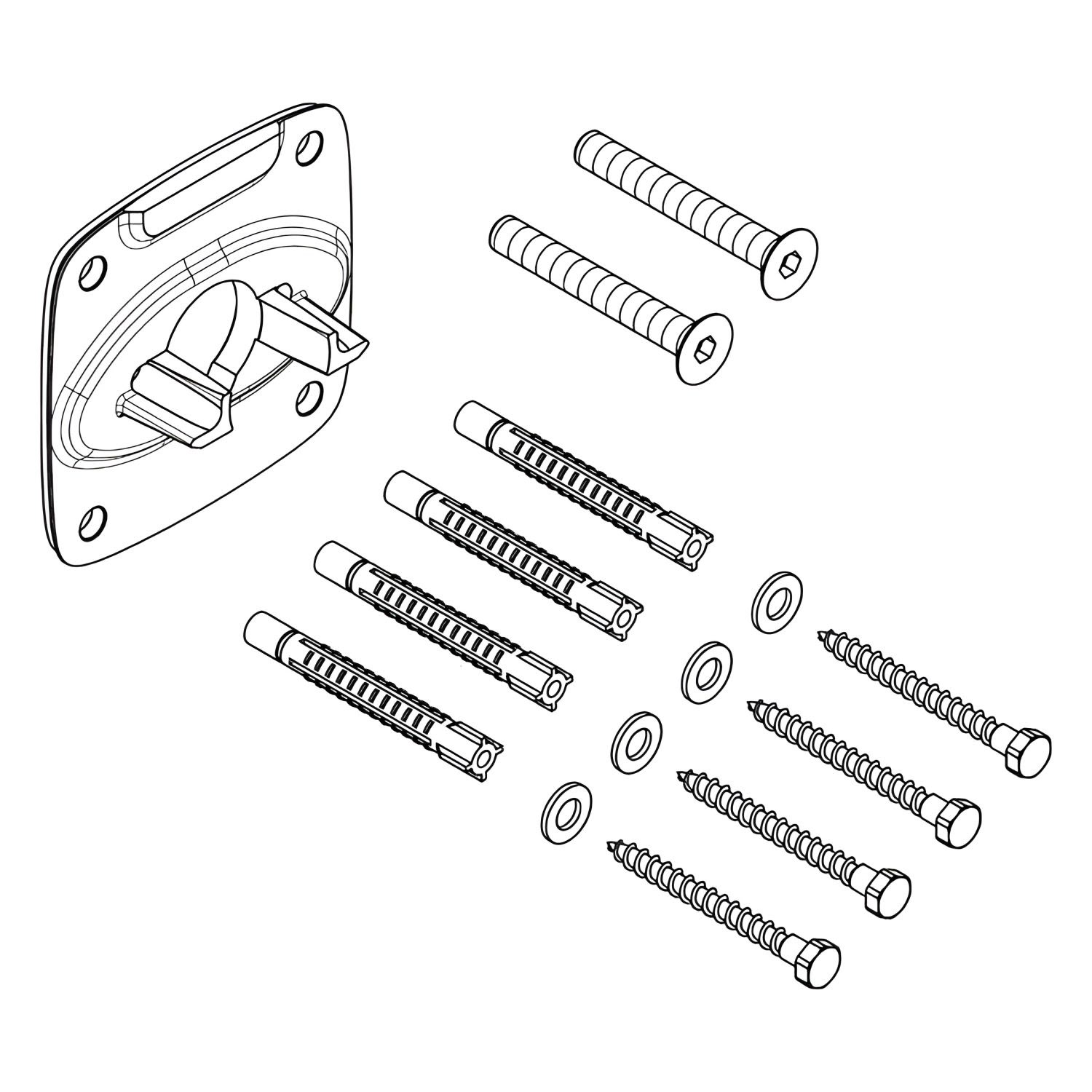 hansgrohe Wandflansch