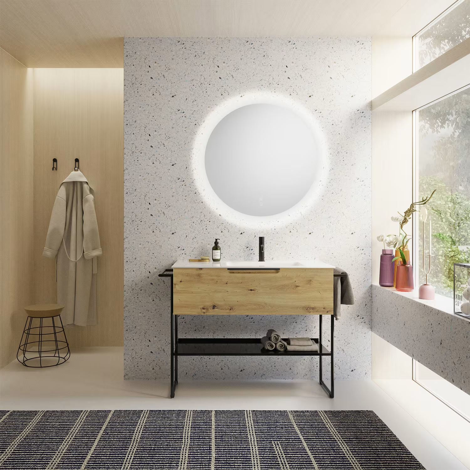 burgbad Ilo Waschtisch mit Waschtischunterschrank