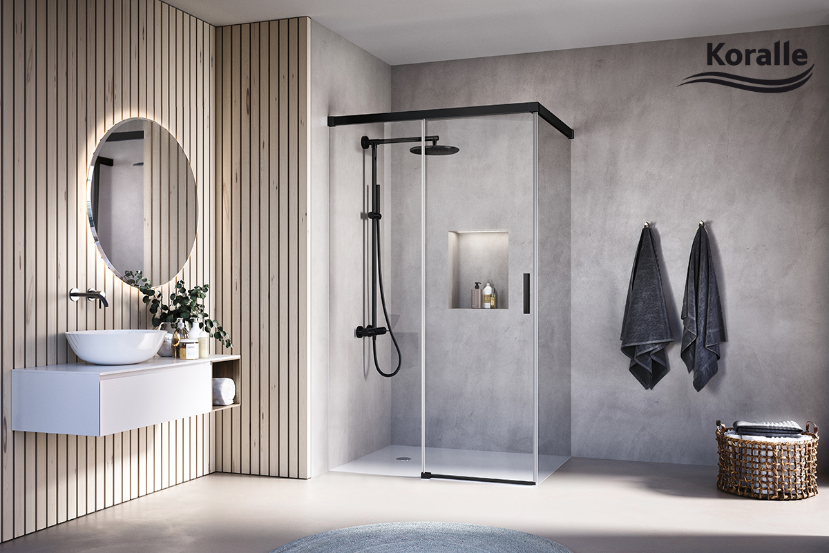 Koralle SL510/SL515: die neuen Gleittür-Duschen